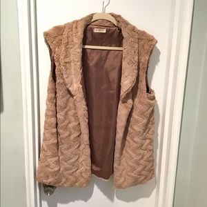 Faux fur vest